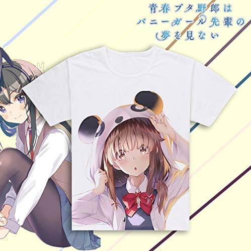 Amazon Km61 青春ブタ野郎はバニーガール先輩の夢を見ない 青ブタ 青春ブタ野郎シリーズ 梓川かえで Tシャツ 夏 コスプレ 同人 グッズ 衣装 服 コスプレ 仮装 通販