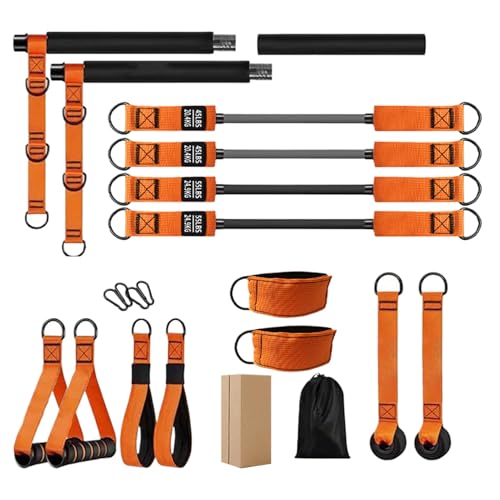 Sportifs épaules cou taille jambes kit barre Pilates élastique de musculation