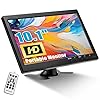 CAMECHO 10,1" Monitor portatile HD 1024 * 600 Display Monitor CCTV Altoparlante integrato con connettore HDMI-VGA-AV-BNC Compatibile con PC, DVD, TV, telecamera di sorveglianza Telecamera posteriore