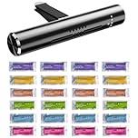 25 Stück Autoduft Set, Auto Duft Innenraum Lufterfrischer Auto Diffuser mit 24 Duftstäbchen für Autos Lüftungsgitter und Klimaanlage, Geruchsbeseitigung und Automatische Duftverteilung