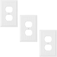 Vista 1 de Questech Decor - Placa de pared para cubierta de toma de corriente eléctrica dúplex, placa de interruptor individual de 1 banda, cubierta