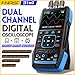 FNIRSI 2C23T 3 in 1 Handheld Oscilloscope Multimeter DDS Generator, 2 Channels, 10MHz Bandwidth, 50MSa/s Sampling Rate, 10000 Counts, Voltage, Current, Capacitor, Resistor, Diode Test