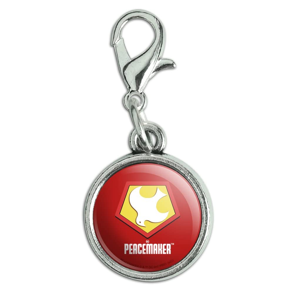 GRAPHICS & MOREPeacemaker Symbol Antiqued Bracelet Pendant Zipper Pull Charm with Lobster Clasp