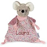 HOCHWERTIGE Verarbeitung: Pflegeleicht: Maschinenwaschbar bis 40°, Altersempfehlung: 0 - 36 Monate. Personalisierung: Name / Text, Schriftart und Farbe individuell anpassbar. Größe S (22 x 22 x 7 cm), Modellnummer 3202001