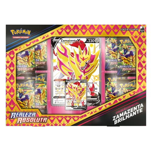 Box Pokemon Zamazenta Brilhante, Cor: Estampado - Copag