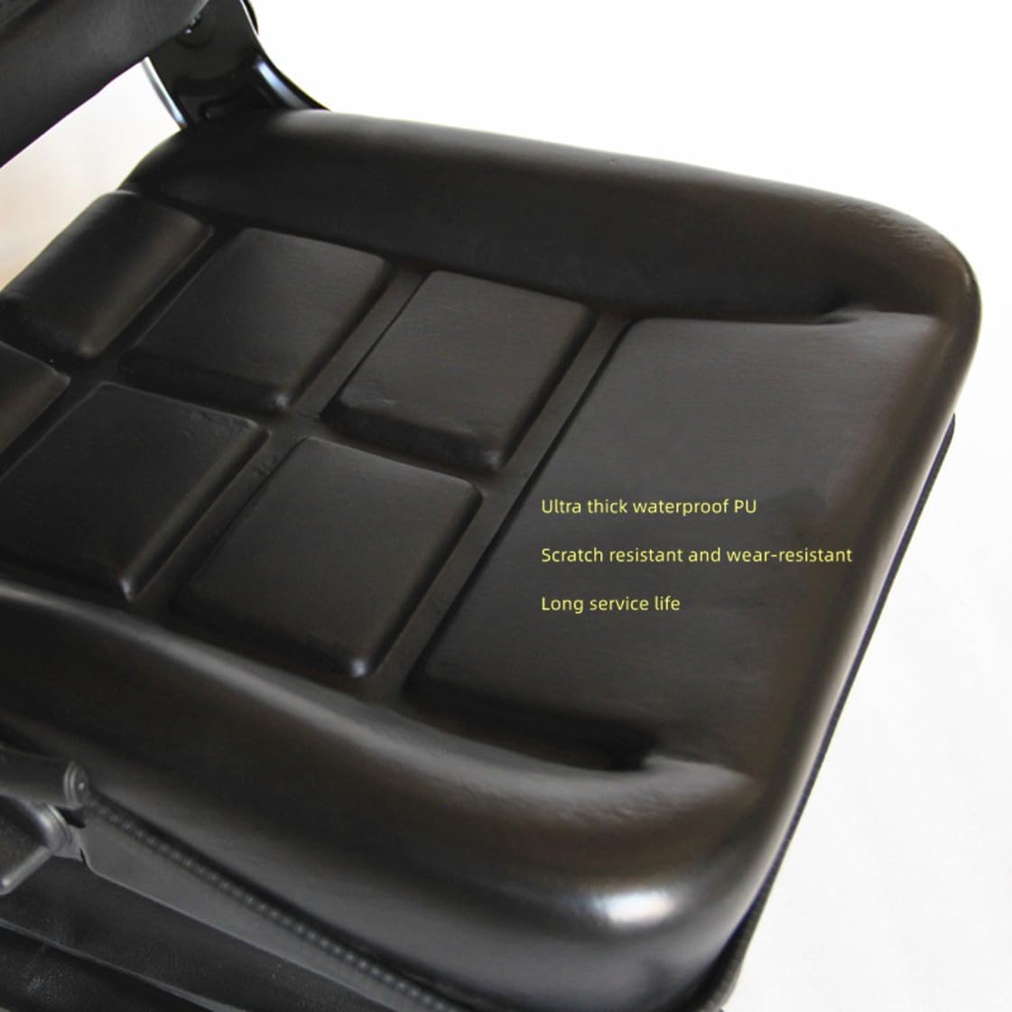 Yakitoko Universal Tractor Seat with Adjustable Back,for Forklift Excavator Skid Loader Backhoe Dozer Telehandler Lawn Mower