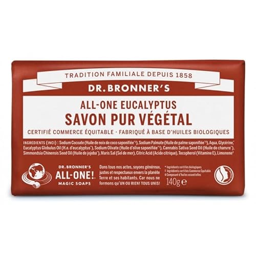 Pain de savon eucalyptus Dr Bronner's 140 g Cover