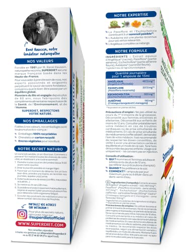 Solution Passiflore Aubépine SuperDiet pour endormissement difficile et nervosité - 4