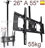 Soporte de Techo para TV LCD led 4K Smart 26' A 55' Giratorio Inclinable 55KGS