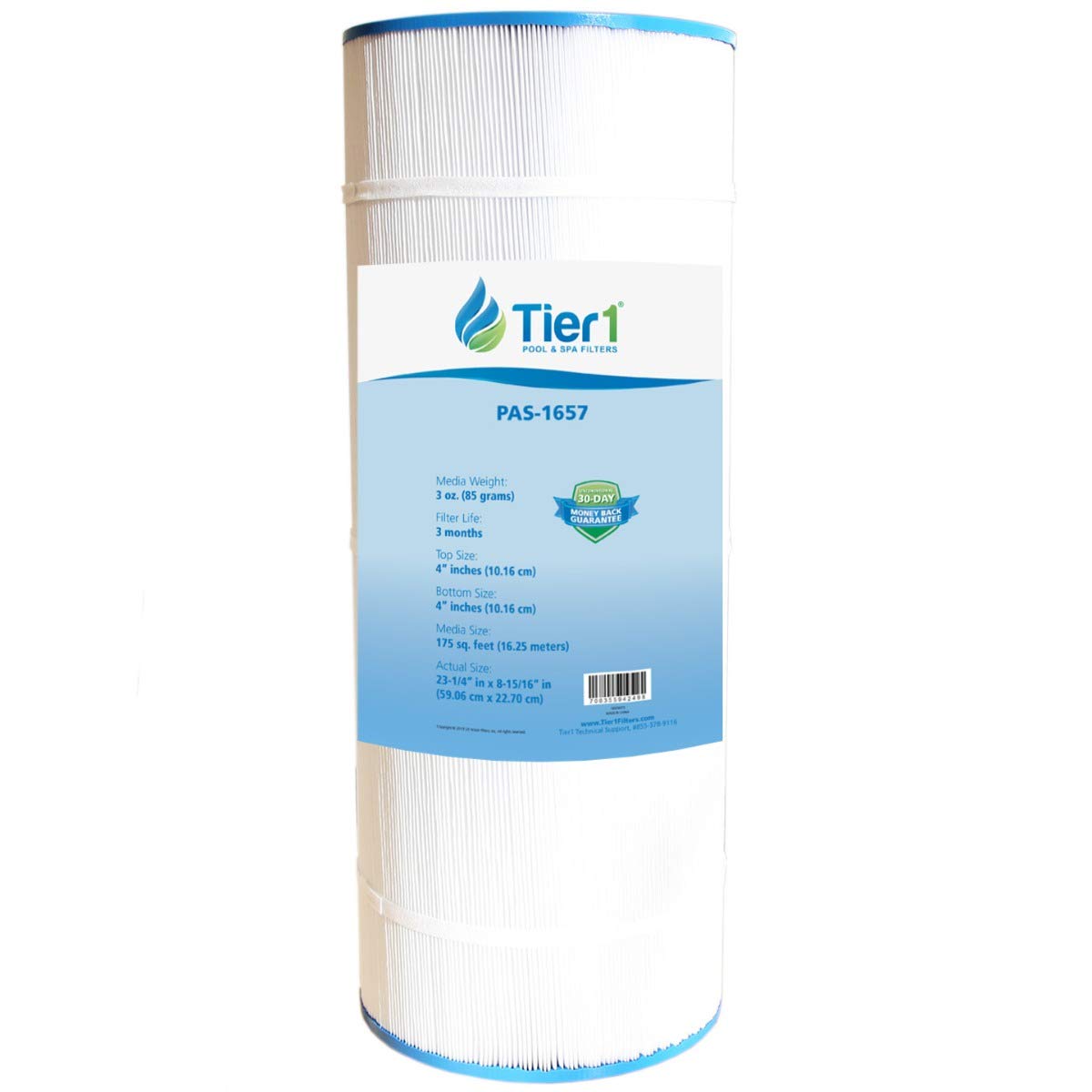 Tier1 Pool & Spa Filter Cartridge | Replacement for Hayward CCX1750-RE, X-Stream, Clearwater II, Pro Clean, Pleatco PXST175 and More | 175 sq ft Pleated Fabric Filter Media