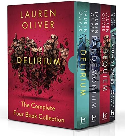 Delirium Series The Complete 4 Books Collection Box Set by Lauren Oliver (Delirium, Pandemonium, Requiem & Delirium Stories)