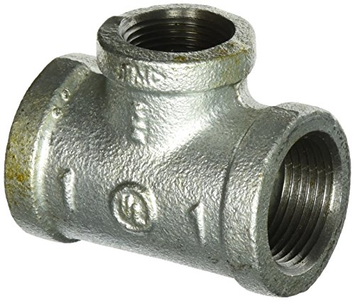 LDR Industries LDR 311 RT-1134 Galvanized Reducing Tee, 1-Inch X 3/4-Inch, No Size, No Color