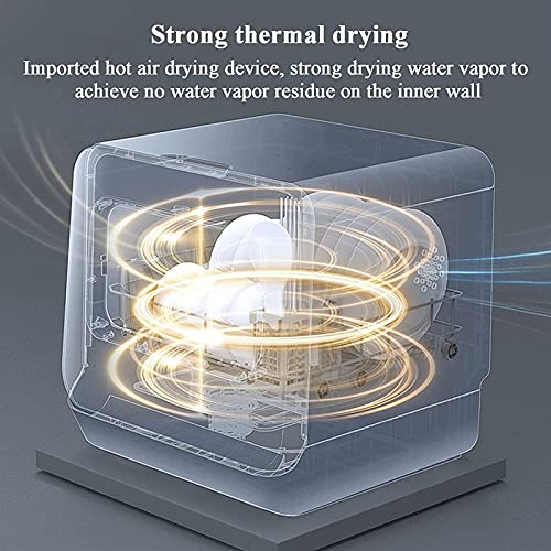 XTZJ Complete draagbare aanrecht vaatwasser met ingebouwde watertank met 5 liter, 5 programma's, babyverzorging, glas en fruitwassen - Image 8