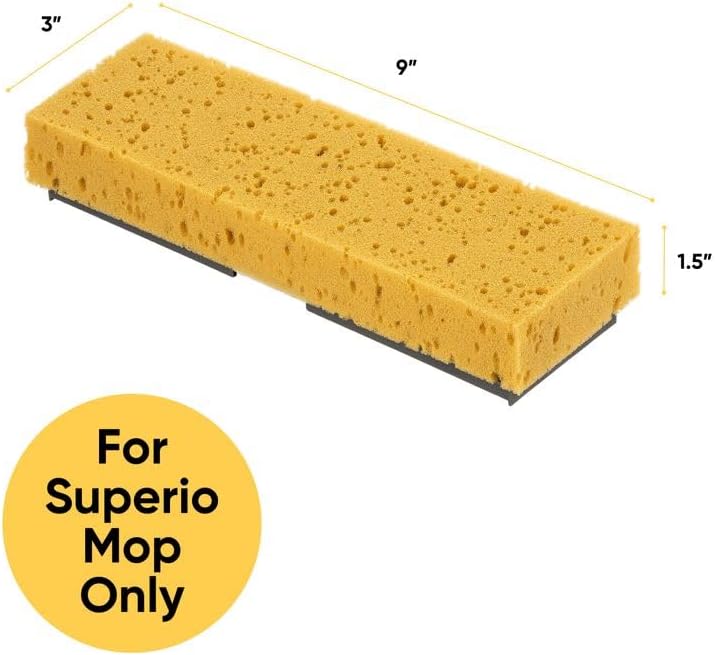 sponge mop refill for superio mop 871 only: 9"x3" screws: 6.5" apart replacement #1