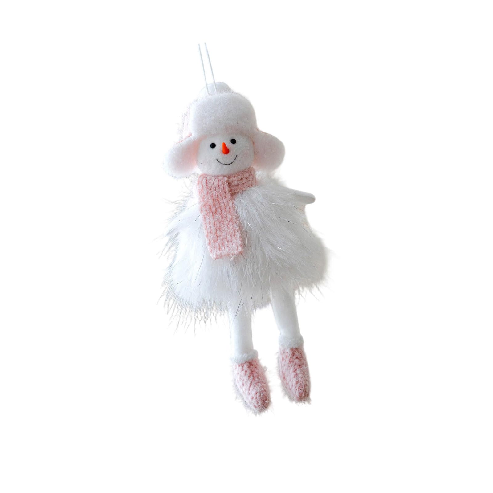 Fascinating Snowman Hangings Plush Toy for Christmas, Soft Fabric Decoration for Home Living Room and Offices Holiday Setup Plush Snowman Decoration
