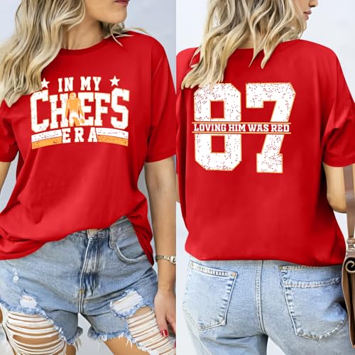 Football Shirt for Women: Game Day Tshirt Heart Love Rugby Team Shirts Team Fans Tee Tops2