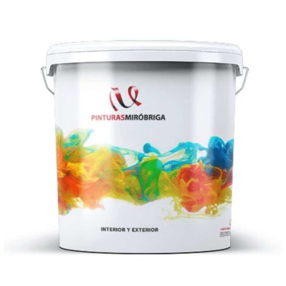 Pintura Plástica Blanca para Interior y Exterior Miróbriga (15 Lt.)