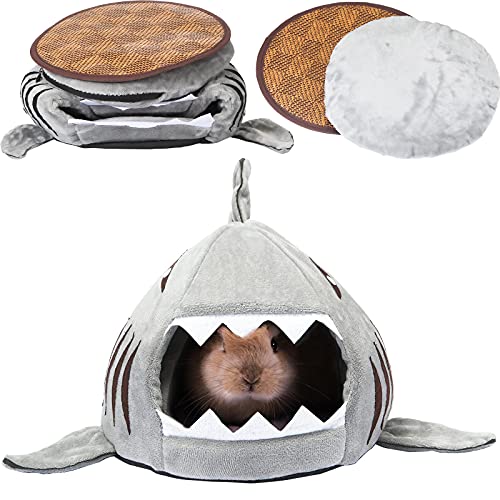 Lit cachette cochon d'inde et petit hamster nid chaud gris jetec - 9