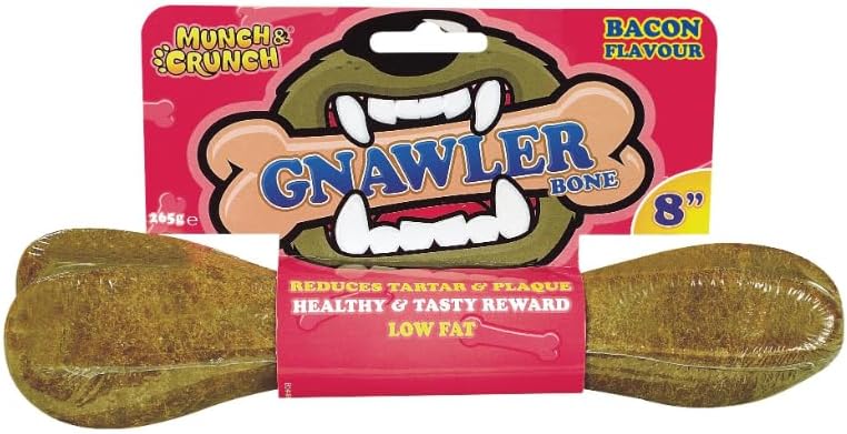 Munch & Crunch Gnawler Bone 8" Bacon
