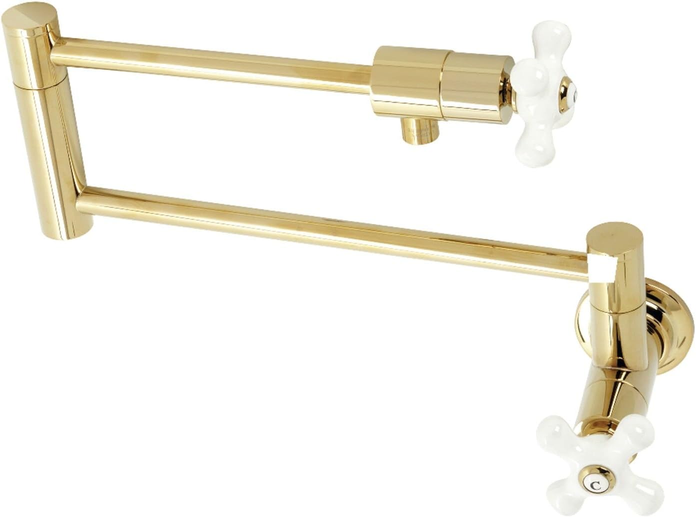 Kingston Brass KB1421GL+ Georgian Vessel Sink Faucet with Optional Cover Plate, Polished Chrome Finish
