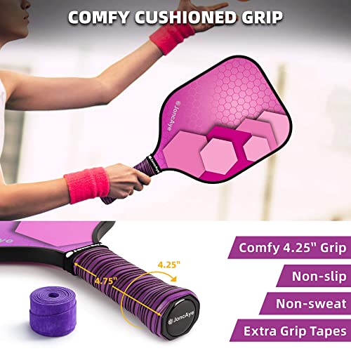 image for Pickleball-Paddles-Set of 4 or 2 Rackets by JoncAye, USAPA Approved Pi