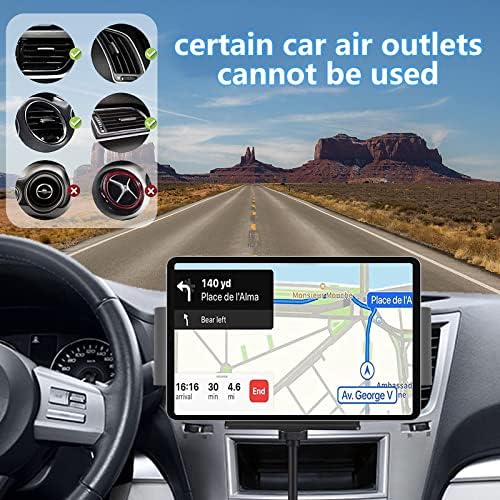 Olycism Wireless Car Charger 15W Qi Fast Charging Car Mount for Air Vent and Dashboard Cell Phone Holder for Car Compatible with Samsung Galaxy Z Fold 4 Z Fold 3 Z Fold 2 S21 HUAWEI Mate XS X2