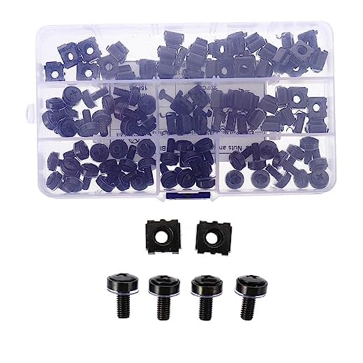 Gatuida 50 Unidades Porcas Gaiola De Zinco Preto Porca M5 Kit De Hardware Porcas De Montagem Em Rack De Armários Nozes Porca Flutuante Aço Carbono Q215 Gabinete Quarteto