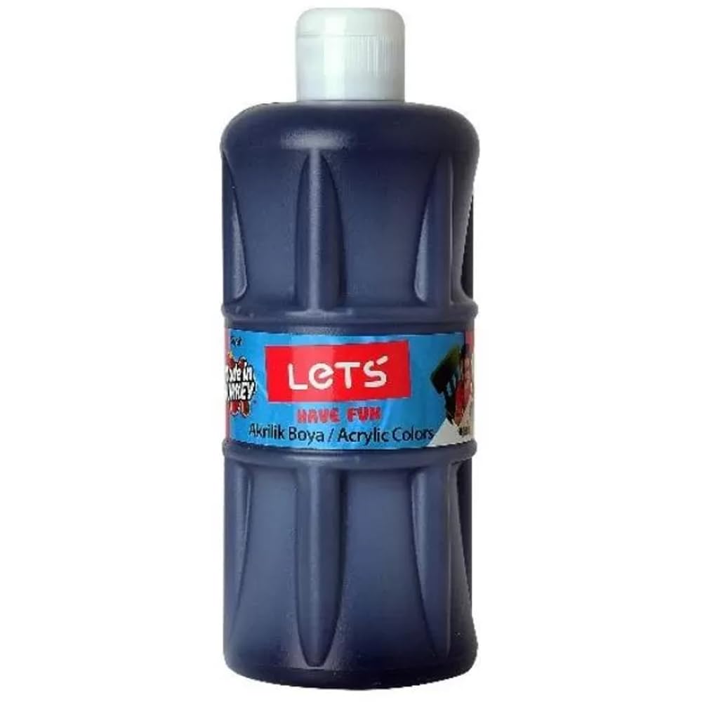 Lets Akrilik Boya 500 Ml Siyah: L5309