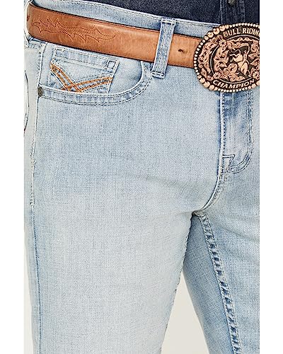 Cody James Men's Jamestown Wash Jackson Slim Straight Stretch Denim Jeans Light Wash 33W x 32L US2