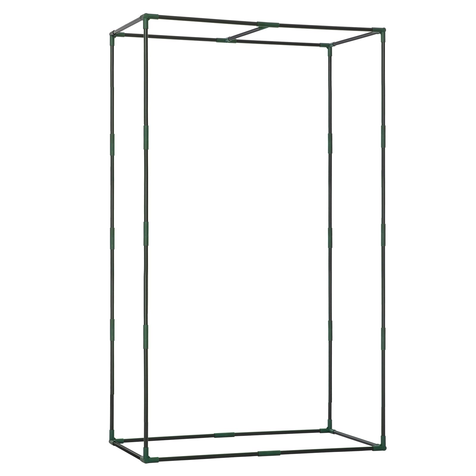 LARMNEE Serre de Jardin, Serre Tomate, avec Cadre en Acier et Film PE, Barre de Renfort sur Le Toit, Anti-Accumulation de Pluie, Entrée Enroulable, Stable et Solide, 85 x 45 x 150 cm EGN14GH02