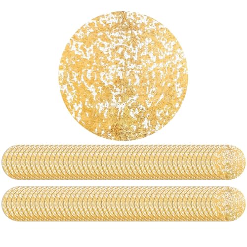 Napperons de table ronds dorés 33 cm pour protéger et décorer - 2