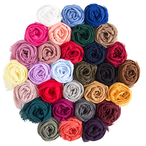 Cachecol de linho de algodão turbante, xale muçulmano, cachecol de linho, cachecol de pescoço para v