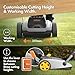 VonHaus Lawnmower Cordless – Electric Small/Mini Lawn Mower for All Types of Grass – 18V Battery, Charger, 210mm Working Width, Foldable Height Adjustable Handlebar, 3 Depth Settings, Carry Handle