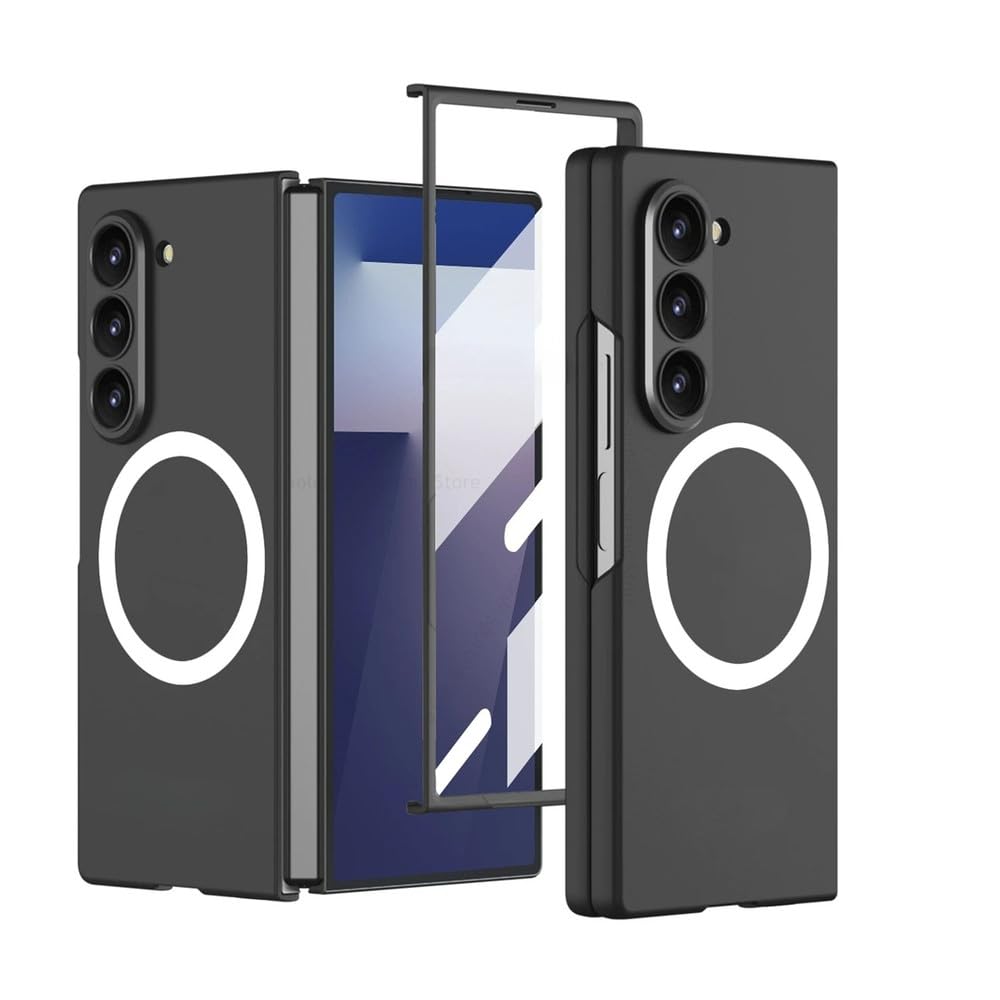 Coque antichoc Galaxy Z Fold 7 en polycarbonate noir finition premium rigide - 7