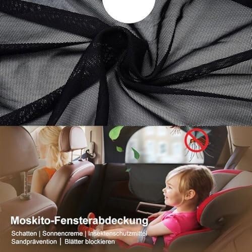 Tendine Confezione da 4 tendine parasole per auto con cerniera interna Per Peugeot 206 (2004-2008), protezione UV e privacy
