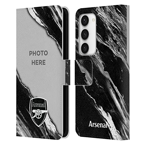 Coque Samsung Galaxy S23 5G Arsenal FC en cuir personnalisable style marbre