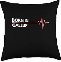 Vista 4 de Made In Gallup New Mexico City Of Birth Birthplace Throw Pillow