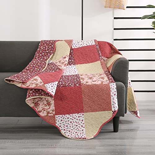 Couvre-lit réversible multicolore en microfibre ultra légère lavable pour canapé - 3