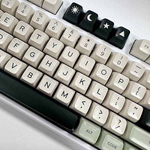Image of Fogruaden PBT Keycaps Set, SA Profile Custom Keycap for Mechanical Keyboard Keycaps(SA Matcha)