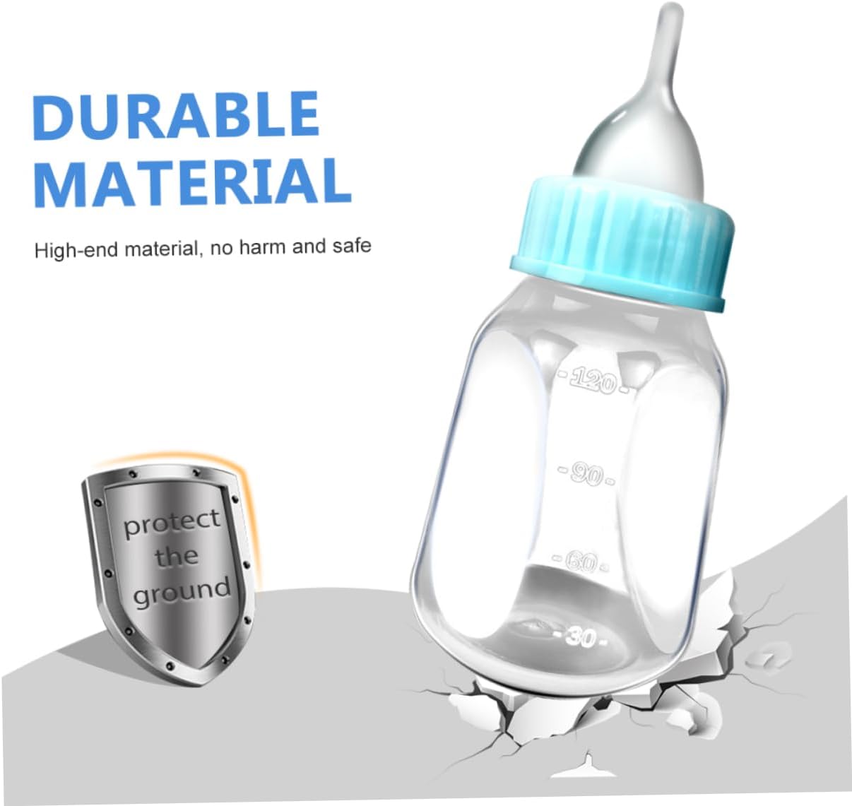 2PCS Cat Nursing Bottles Silicone Kitten Feeder Nipple Baby Cat Feeding Kit for Newborn Kittens and Puppies Easy to Use Milk Bottle