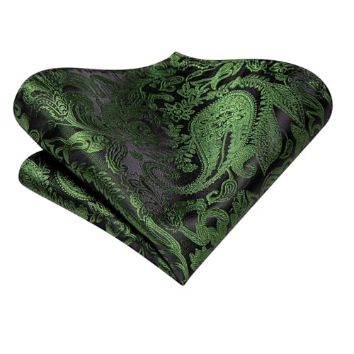 Image of Dubulle Paisley Floral Ascot for Men Self Tie Mens Cravat and Pocket Square Cufflinks Wedding