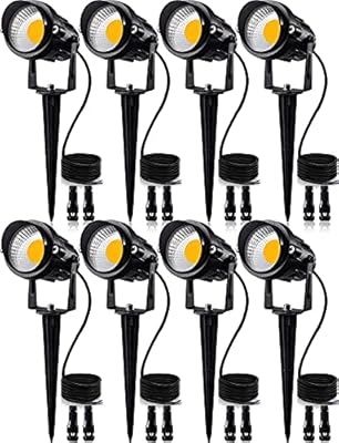 SUNVIE 12W Low Voltage Landscape Lights with Connectors