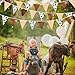 32Ft Cow Party Decorations Western Cowboy Triangle Flag Fabric Banner Pennant Garland Streamer for Western Cowgirls Cowboys Birthday Baby Shower Derby Day Festival Farm Cow Wild Party Decor Supplies