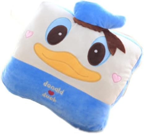 Amazon 38 35cm くまのプーさん ミッキー ミニー スティッチ ドナルド ダック デイジー クッション ぬいぐるみ 抱き枕 動物 毛布付き ひざ掛け毛布 型崩れしない 背当て ピロー 手を暖める かわいい おしゃれ ふわふわ 型崩れしない 背当て ピロー アニメ 漫画 愛らしい