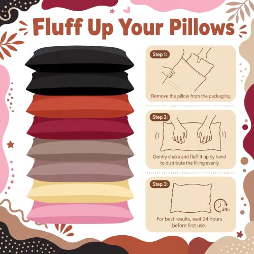 Image of 6 Pcs Purse Insert Pillows Set Fillers to Keep Shape, Six Size, Morandi