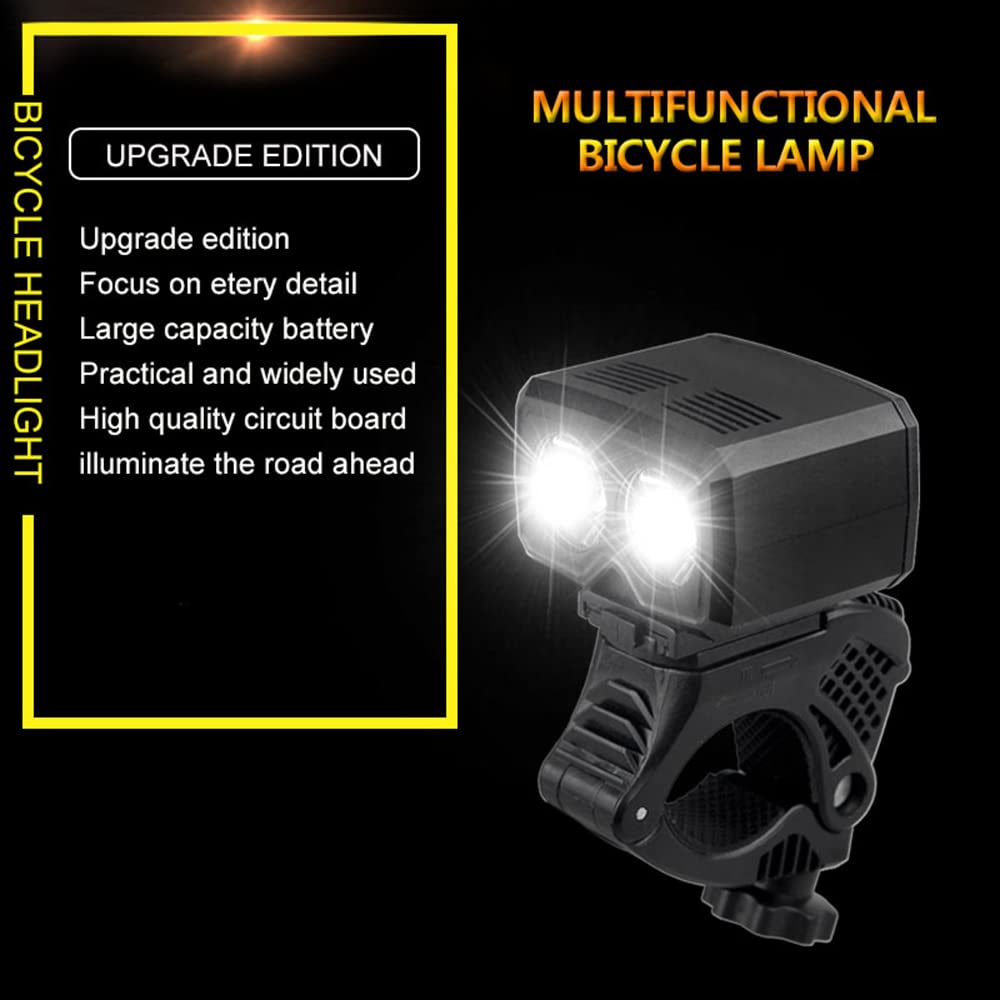 Faro Anteriore e Posteriore per Bicicletta, Ricaricabile Tramite USB, per MTB e Bici da Strada, con Batteria Integrata. Accessori per Ciclismo.