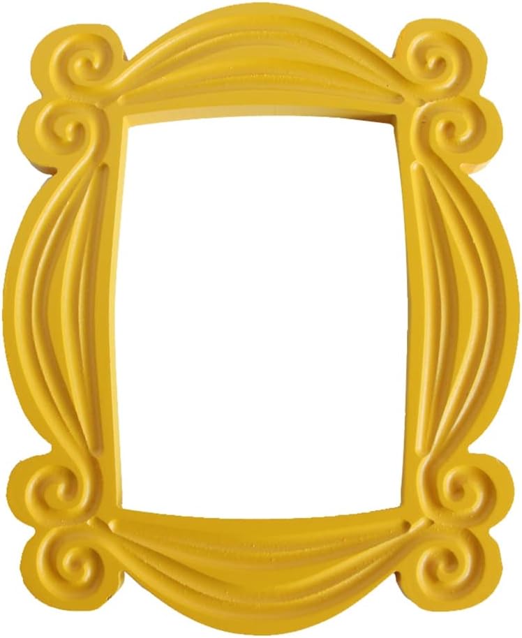 Pzhoais Handmade Monica Door Frame Wood Yellow Photo Frames Collectible Home Decor Collection Cosplay Gift