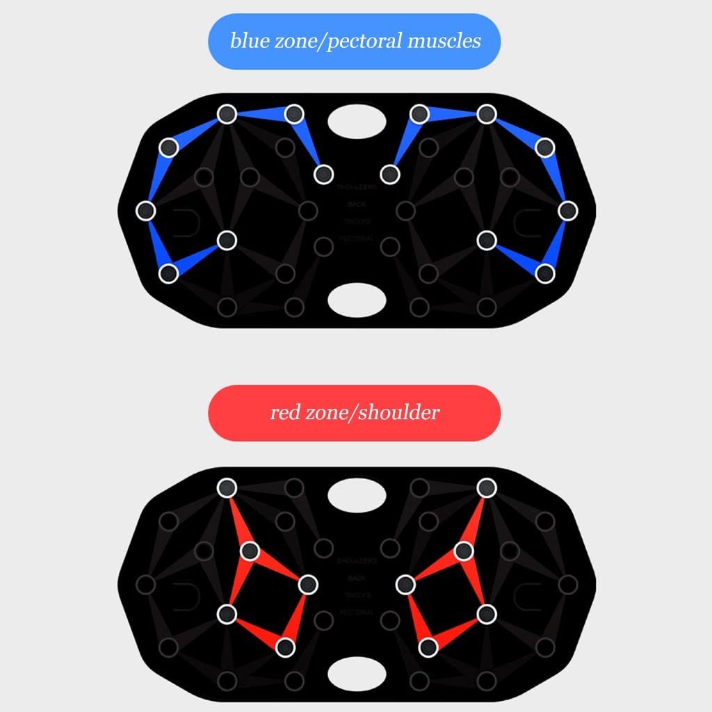Tavola per Flessioni Allenamento per Flessioni Attrezzatura per l'allenamento Multifunzione Tavola per Il Fitness per la casa Tavola per l'allenamento dei Muscoli Addominali (Color : Black, Size : 6