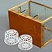 Kisangel 4pcs Bird Nesting Basket, Plastic Bird Nesting Material Holder Box for Finch Parrot Canaries Breeding Cage Accessories