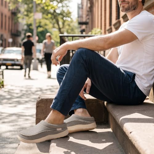 Image of Zigzagger Men's Slip On Moccasin Slippers Indoor Outdoor